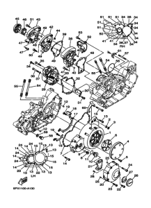 XV1700PC XV17PC XV17PCR Crankcase cover ass`y  (v