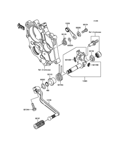 EX400 ギヤチェンジメカニズム