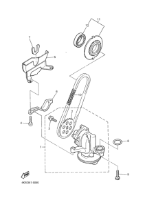 XJ900S Масляный насос