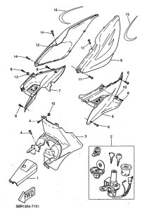 YQ50 Боковые обтекатели
