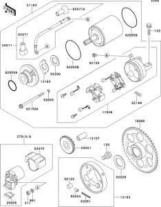 ZX400 Стартер