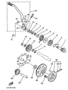 TW200E Стартер