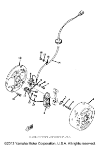 YZ80C Flywheel magneto