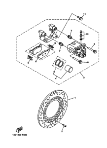 XP500 Задний суппорт
