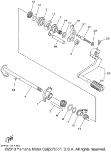 TTR90P Вал переключения