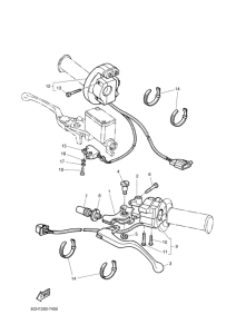TT600RE Handle switch & lever