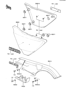 KZ440 Side covers / belt cover