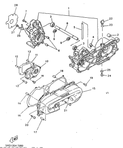 YN50R Картер двигателя