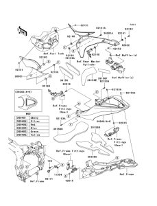 ZX600 Крышка боковая