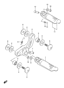 GSX600 Подножки