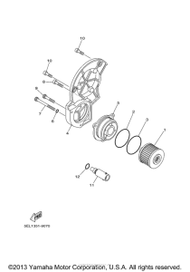 XVS11ATTC Масляный фильтр
