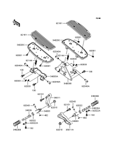 VN1500 Подножки