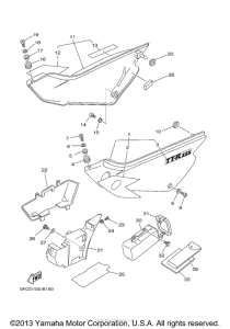 TTR225R Боковые обтекатели