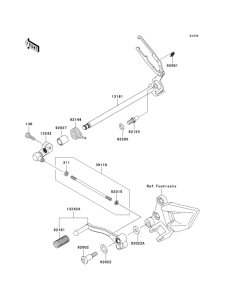 EX250 Механизм переключения передач