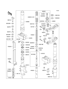  Front fork(1 / 2)(kx250-h1)