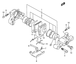 RF900 Задний суппорт