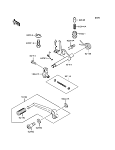 ZR400 Механизм переключения передач