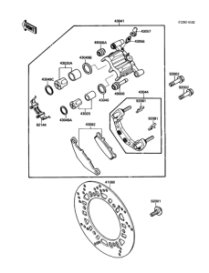 EX250 Front brake(-01647)