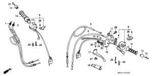  Handle lever / switch / cable
