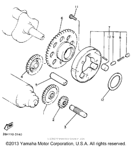 XVZ13DE Муфта стартера