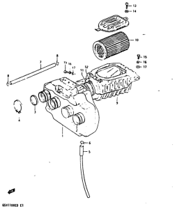 GSX1100 Воздухоочиститель