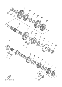 YZ125 Трансмиссия