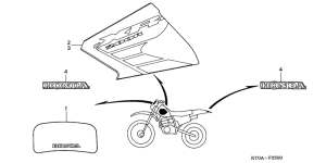XR200R Label read the manual