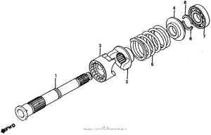 CX650 Вал ведущий