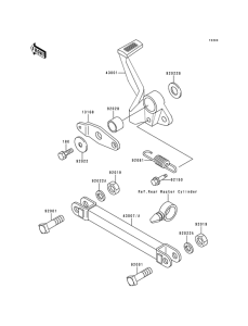 ZR550 Педаль тормоза