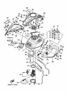 YZF-R3 Топливный бак