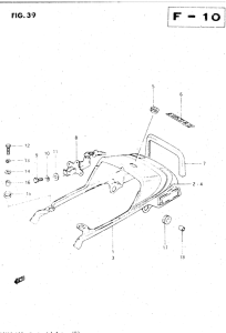 GS500 Обтекатель сидения