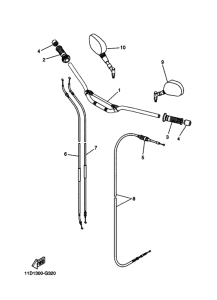  Рулевой рычаг и кабель