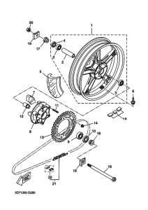 YZF-R125 Переднее колесо