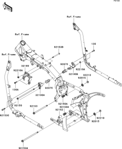 VN2000 Крепление двигателя