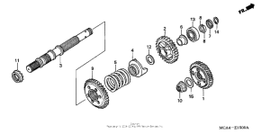 GL1800 Вал ведущий