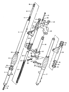 ZR50 Вилка передней оси