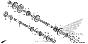 CRF80F Трансмиссия