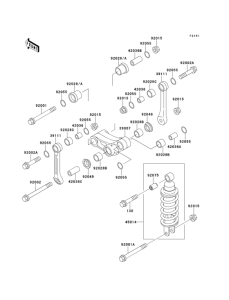 EX250 Подвеска  /  амортизатор