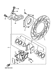 XVS1100ATL XVS1100ATLS Задний суппорт