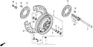 GL1500I Переднее колесо
