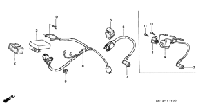 XR80R Wire harness /  ignition coil