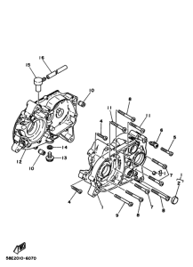 YB50 Картер двигателя