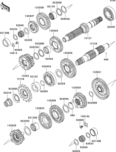ER650 Трансмиссия