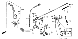 XLX350 Pedal /  kick starter arm