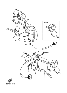 XVS1100 Interruptor  manillar&palanc