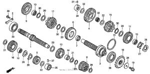 VTR1000F Трансмиссия