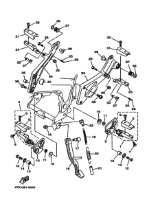TDM850 ｽﾀﾝﾄﾞ. ﾌｰﾄﾚｽﾄ