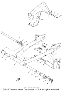 RT1MX Rear arm & chain case