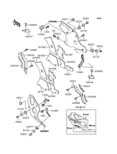 ZX400 Обтекатель нижний
