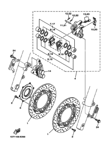 XV1900A Передний суппорт